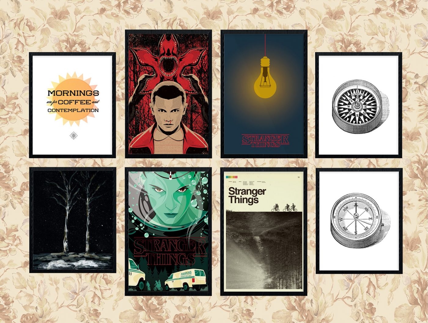 Stranger Things Free Printable Art Little Gold Pixel