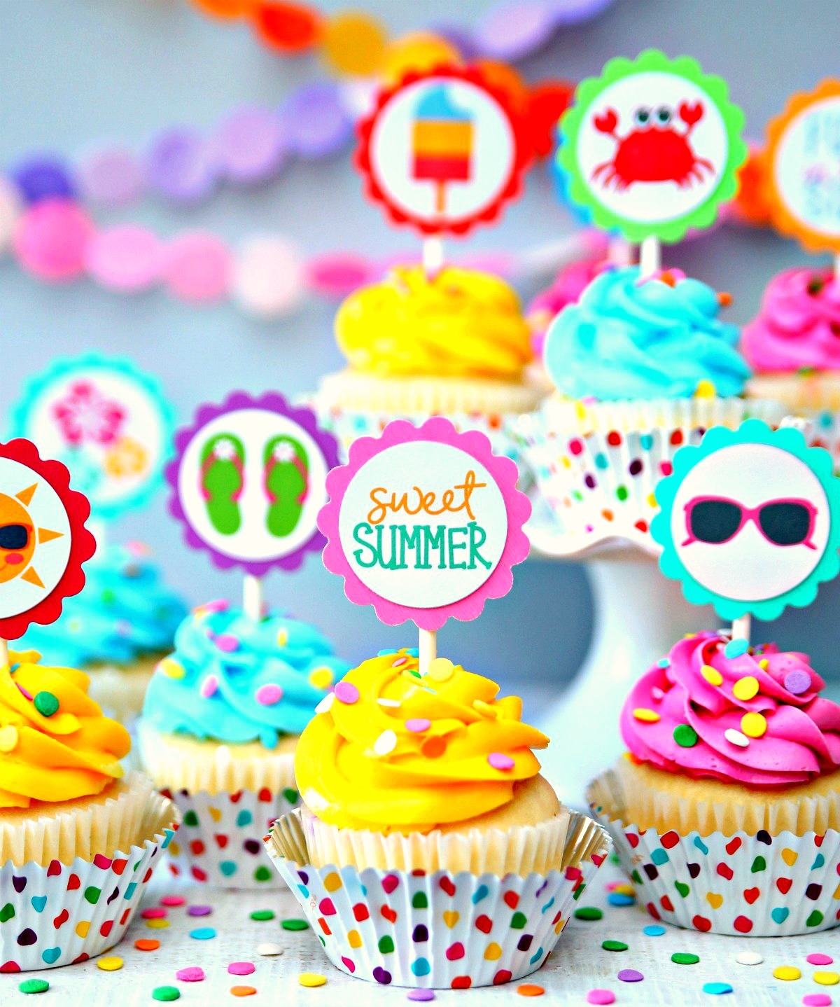 free printable cupcake toppers