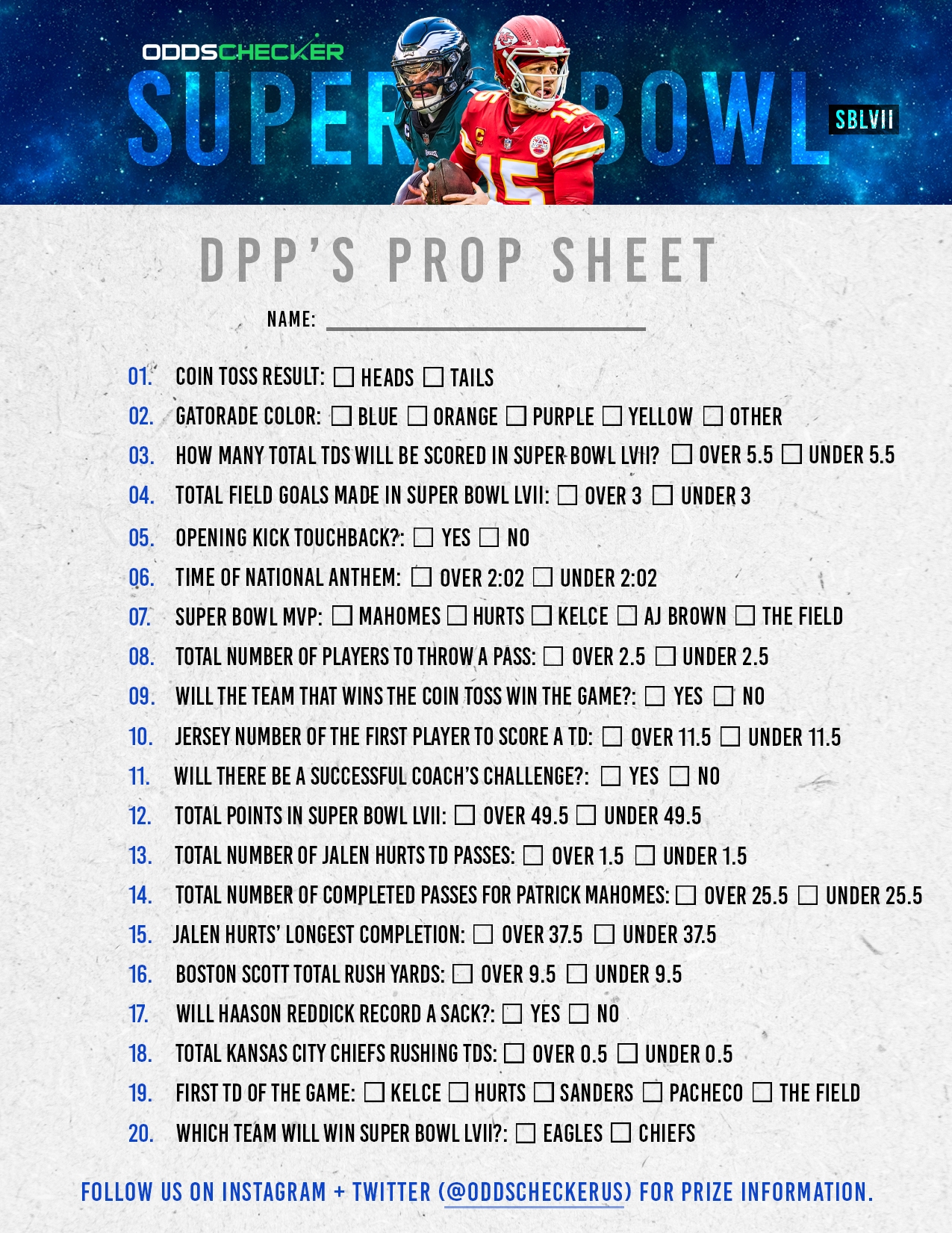 super bowl prop bets 2018 printable