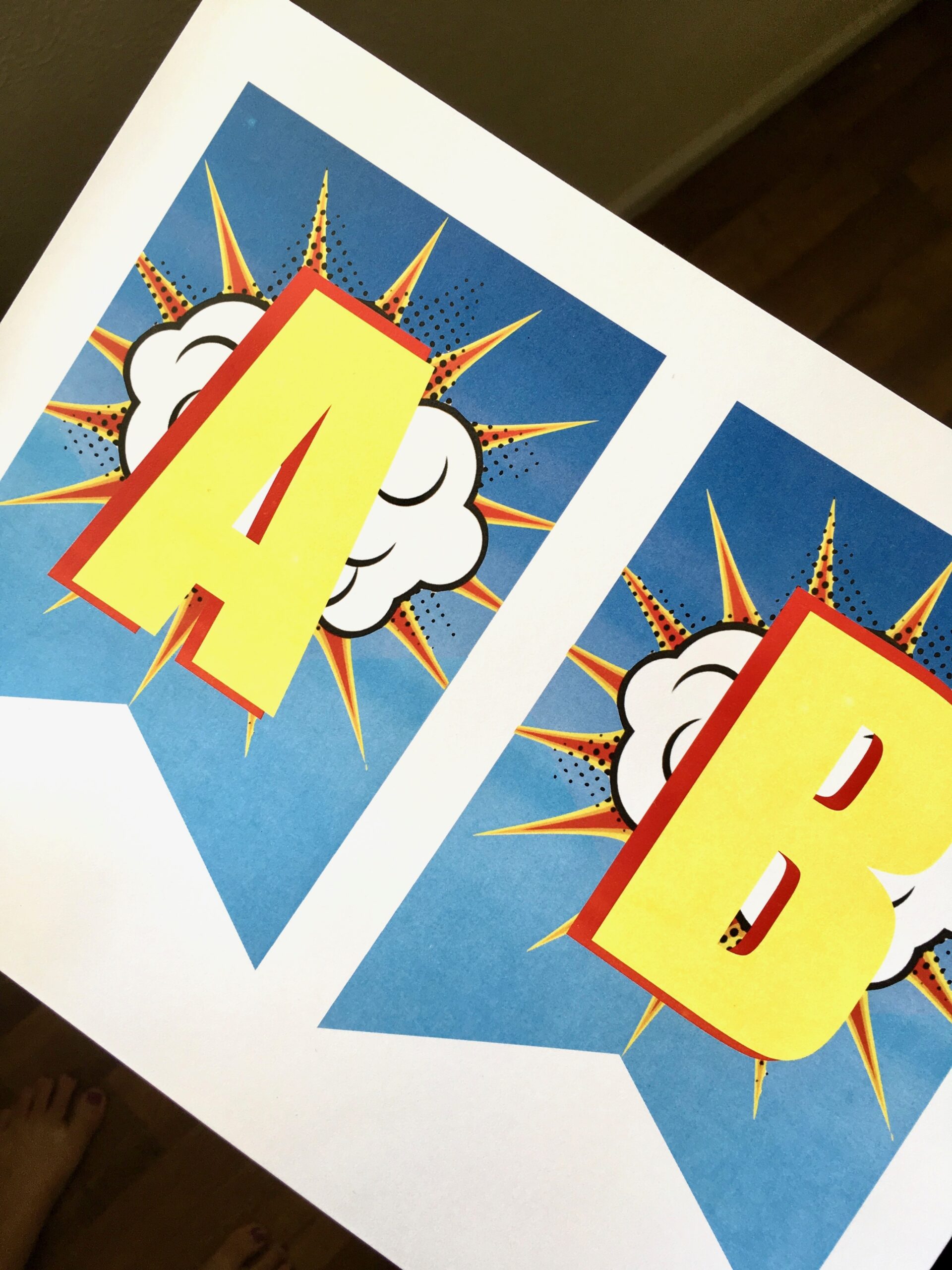 superhero birthday banner free printable