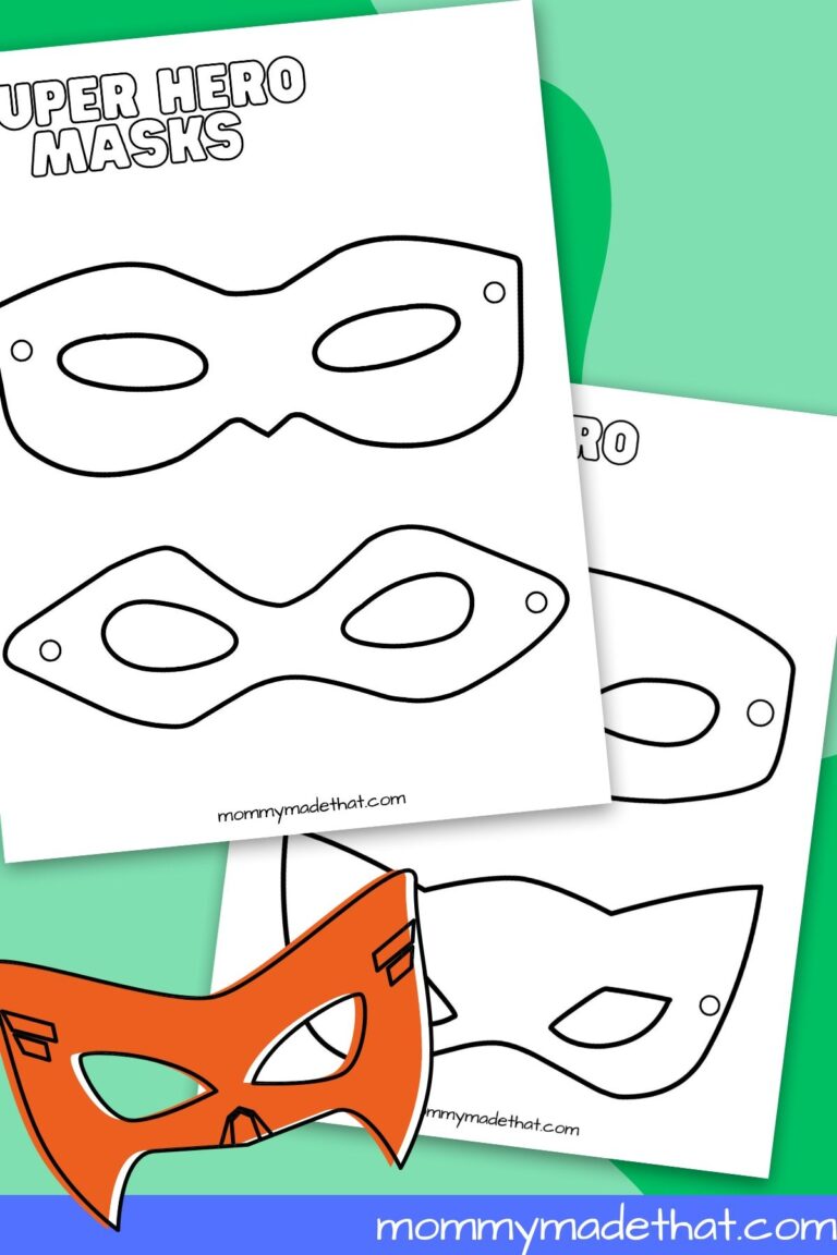 Superhero Mask Templates Lots Of Free Printables