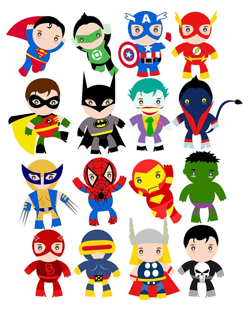 free printable pictures of superheroes