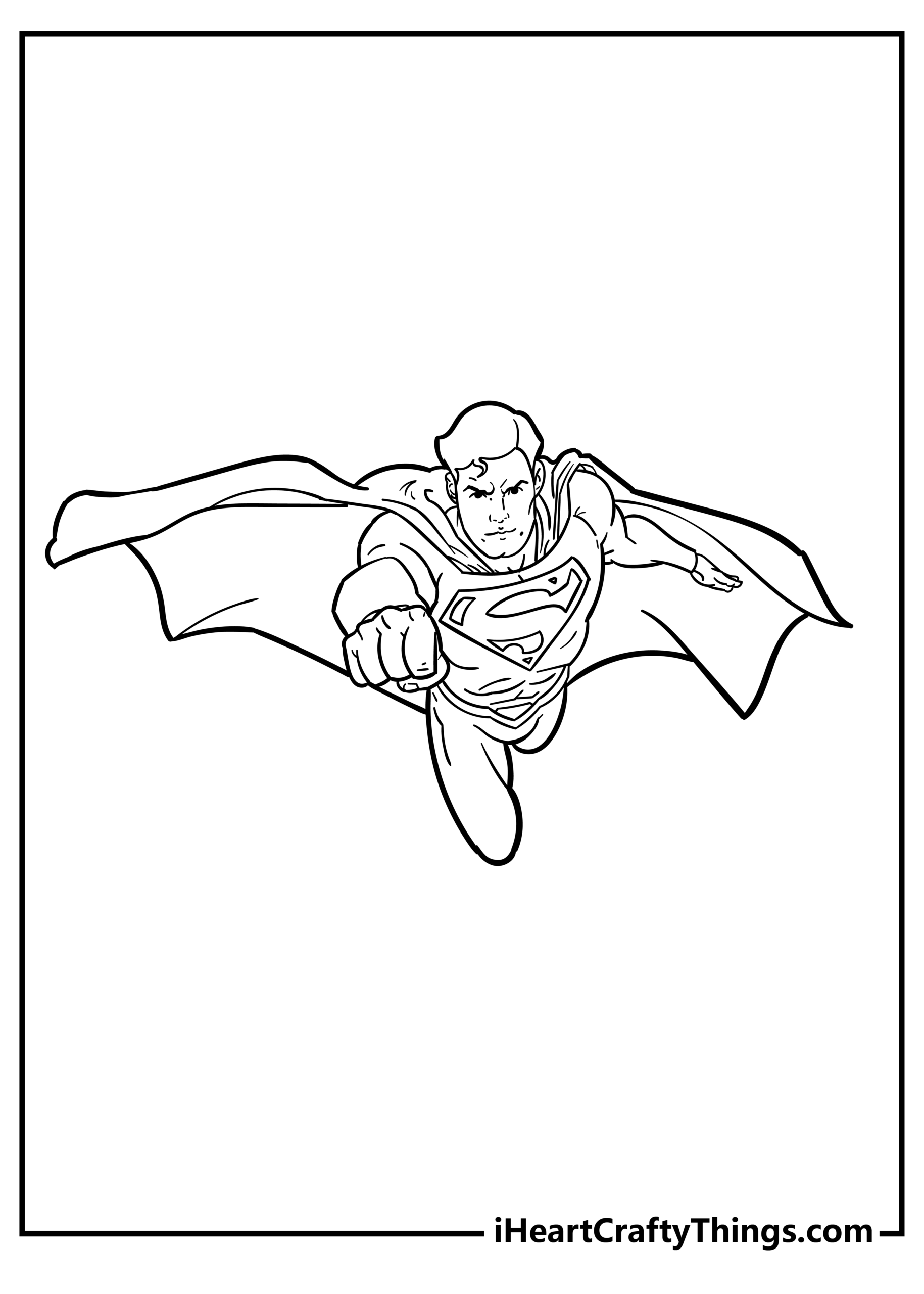 superman printable coloring pages