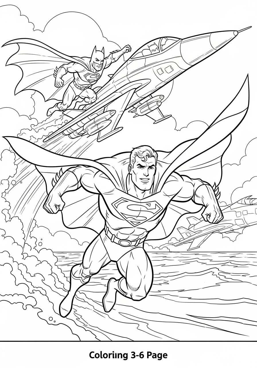 Superman Vs Batman Coloring Pages Free Printables