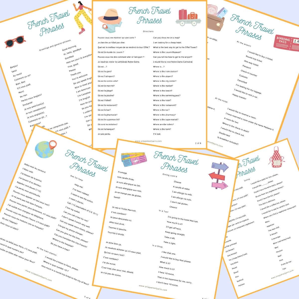 Survival French 120 Must know Phrases For Visitors To France