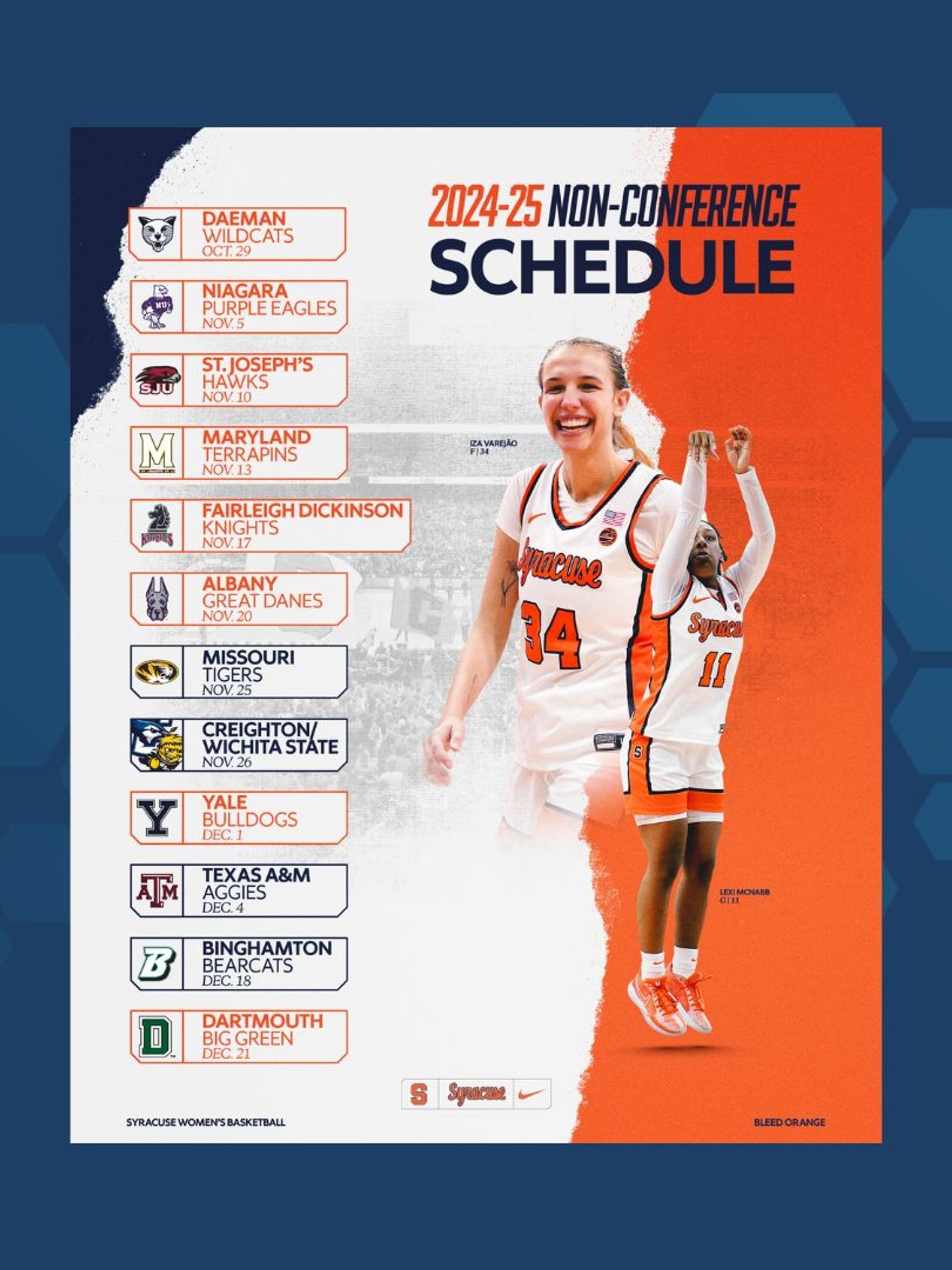Syracuse Women s Basketball Announces Non conference Schedule