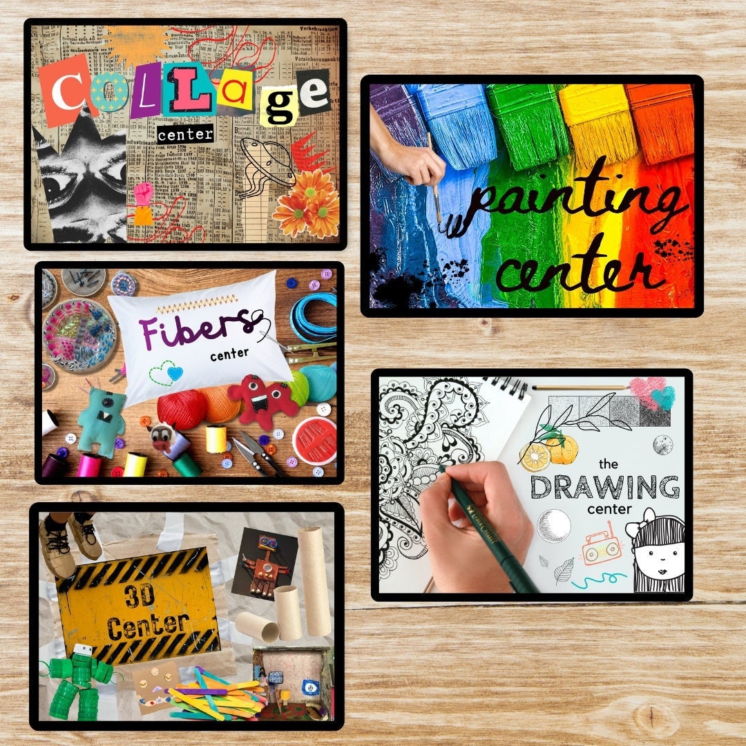 TAB Choice Based Art Studio Center Signs Etsy