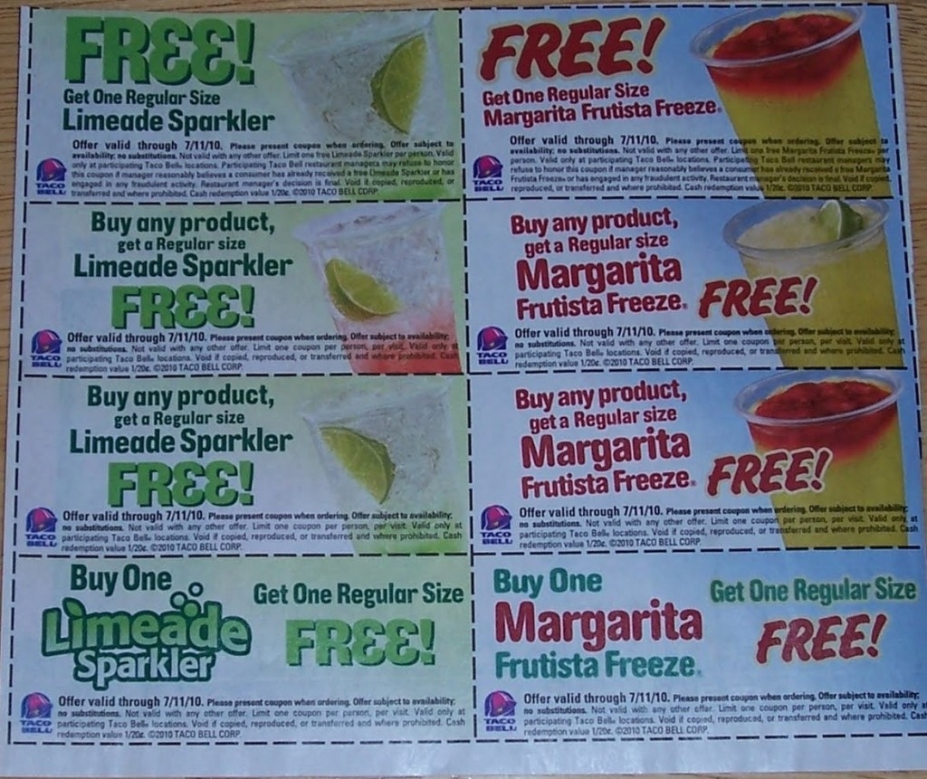 Taco Bell Coupon In Select Red Plum Inserts  Taco Bell Coupon In Select Red Plum Inserts