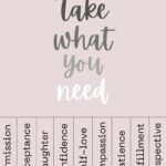 Take What You Need Digital Print Mental Health Art By A Therapist Printable Decor