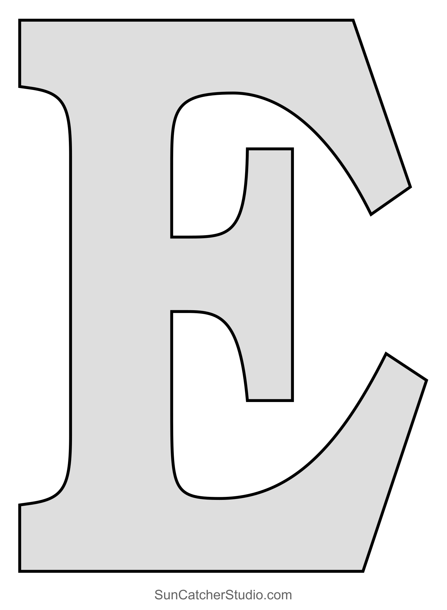 printable letter stencils pdf