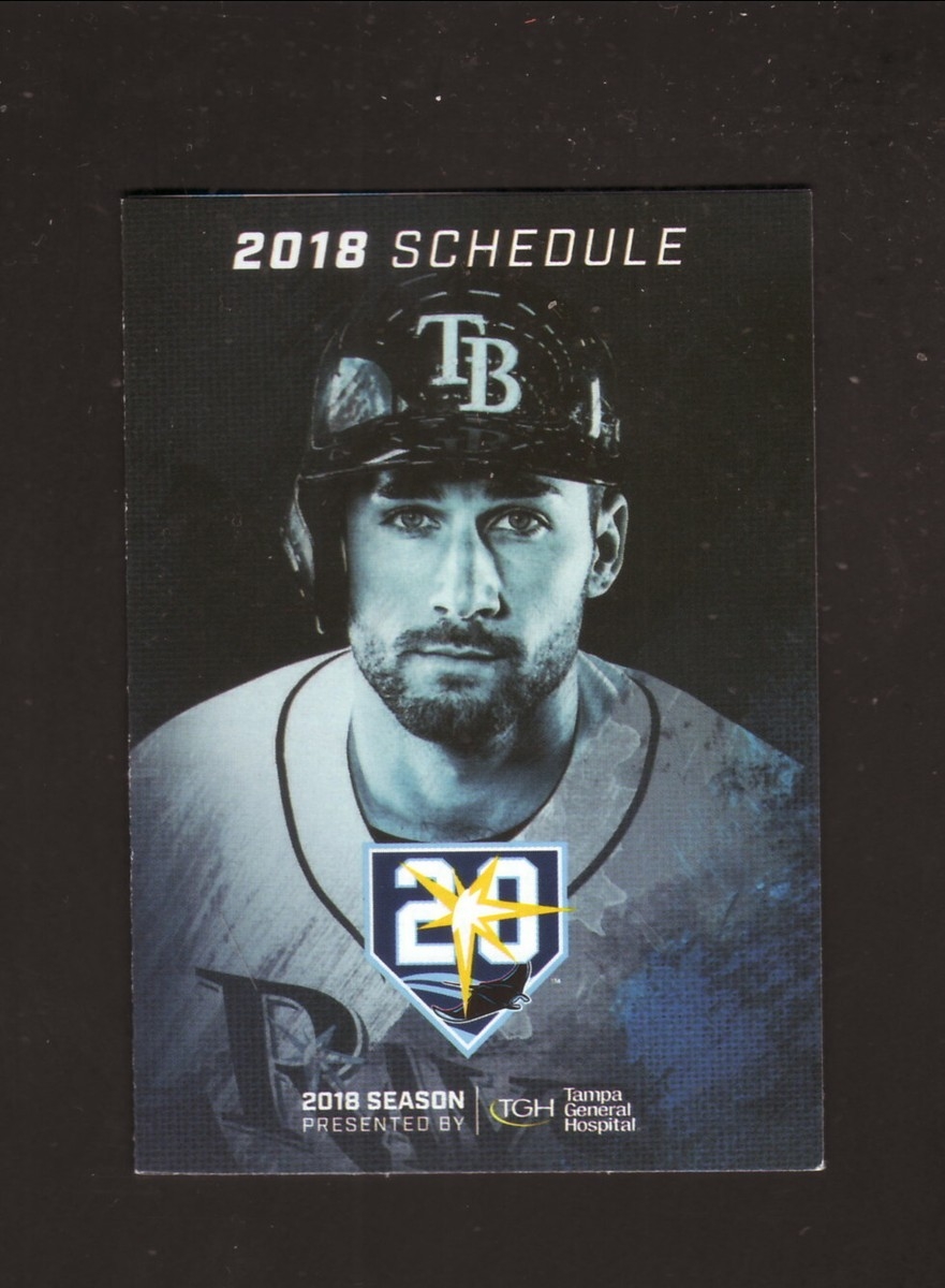 Tampa Bay Rays Kevin Kiermaier 2018 Pocket Schedule Tampa Bay Times EBay