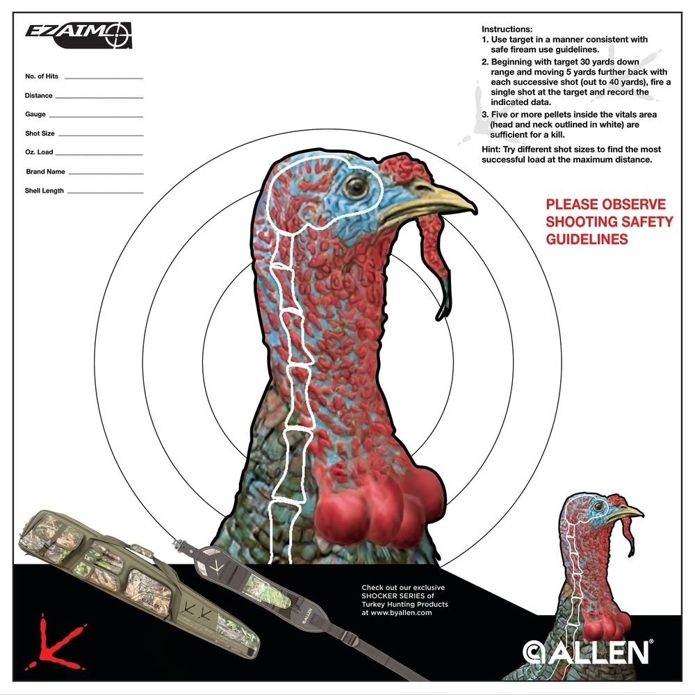 free printable turkey shoot targets