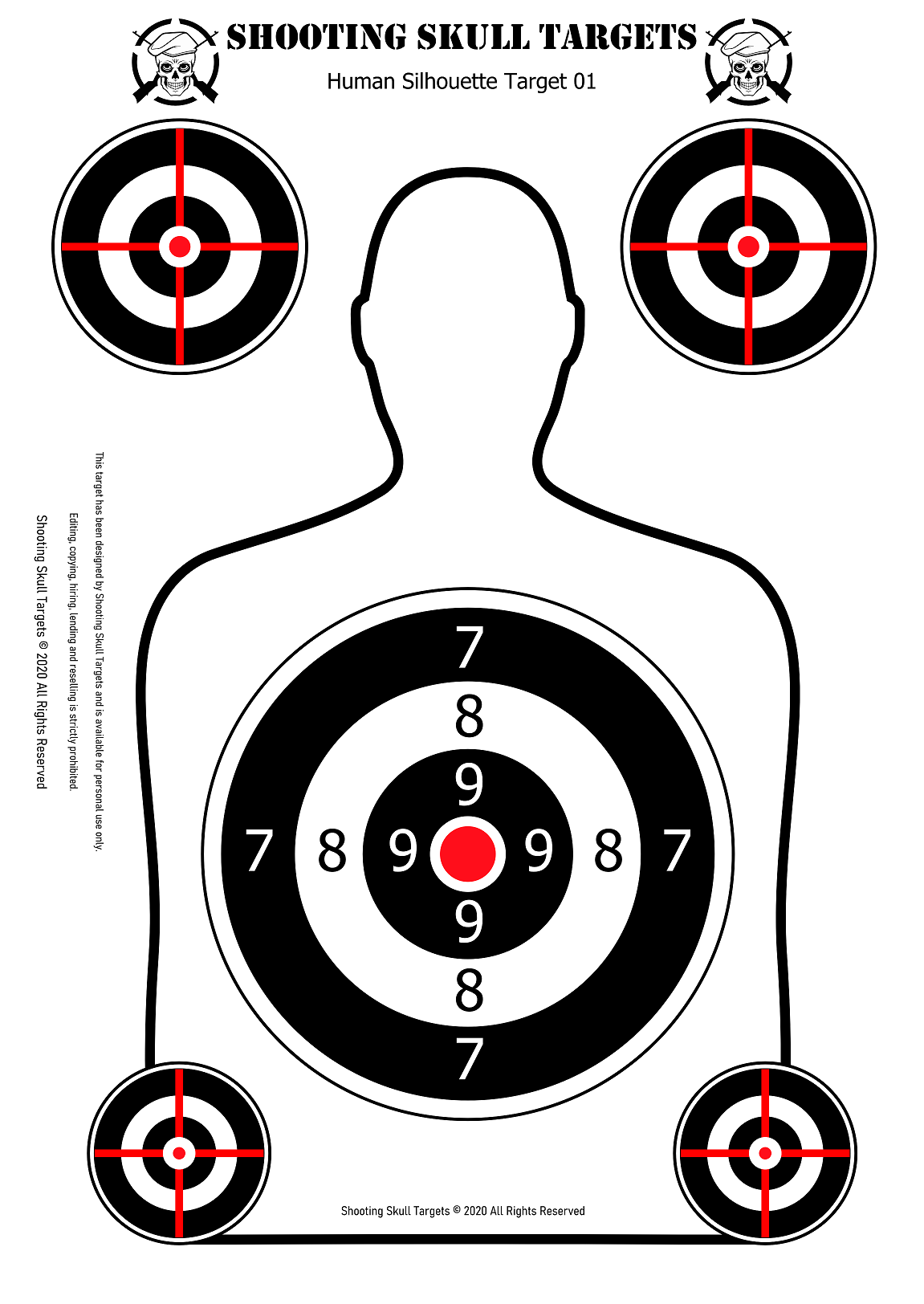 printable shooting targets 8 5 x 11