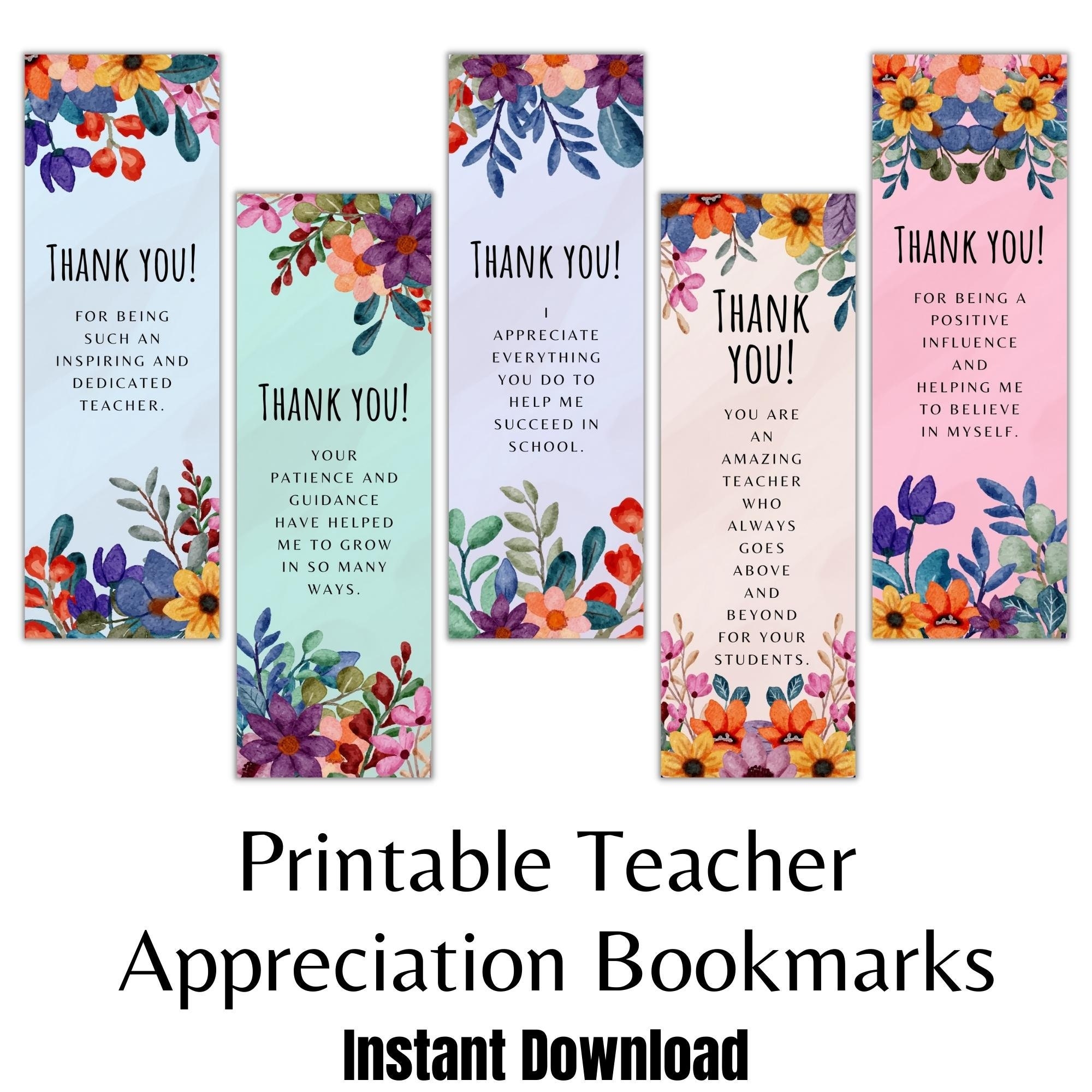 Teacher Appreciation Bookmarks Printable Teacher Bookmarks Thank You Bookmarks Thank You Gift For Teacher Etsy Teacher Appreciation Bookmarks Printable Teacher Bookmarks Thank You Bookmarks Thank You Gift For Teacher Etsy