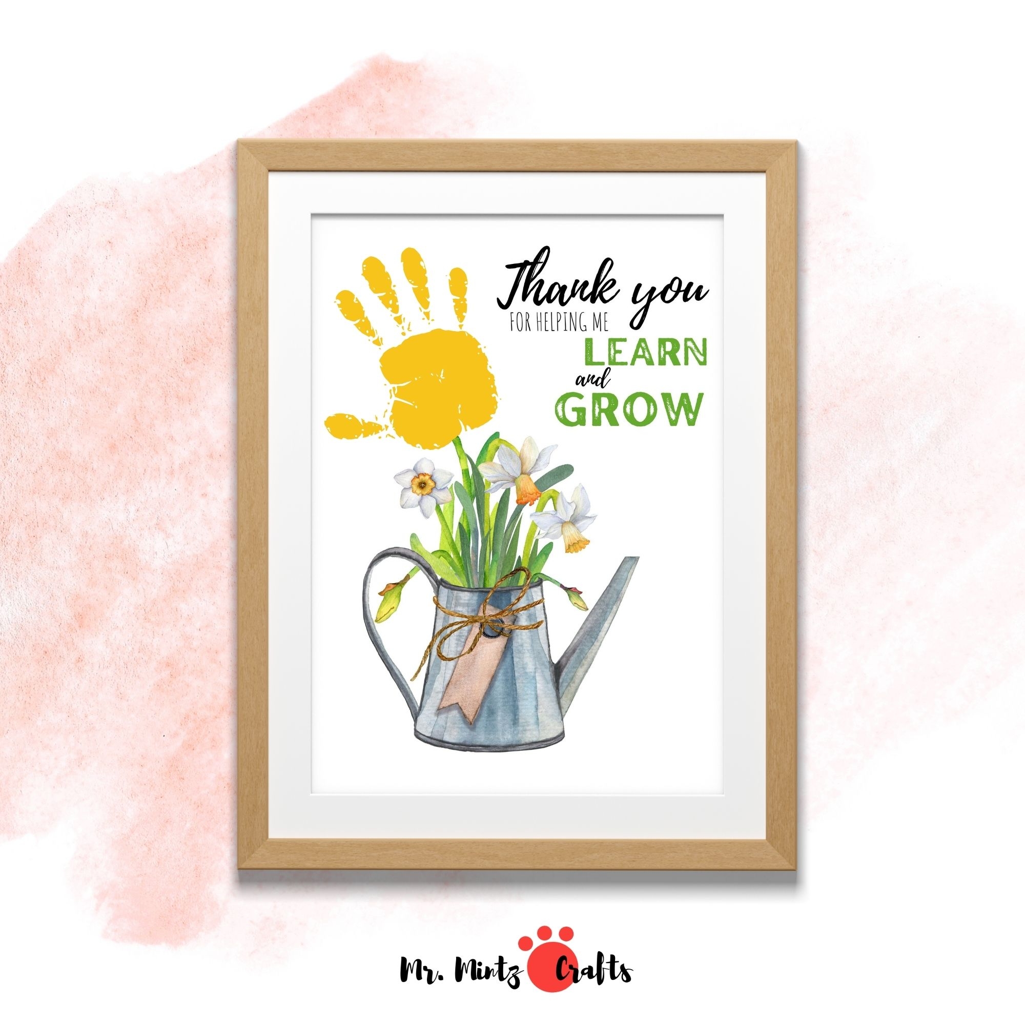 Teacher Appreciation Handprint Printable 