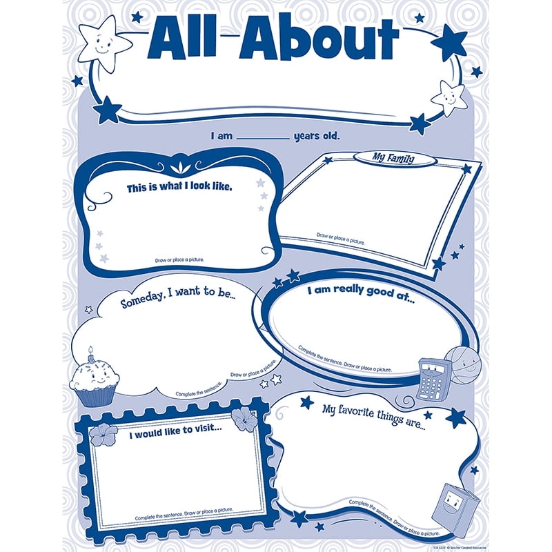 free printable all about me poster