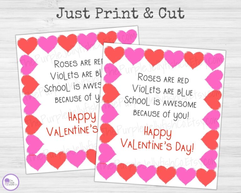 Teacher Valentines Printable Valentine s Day Appreciation 