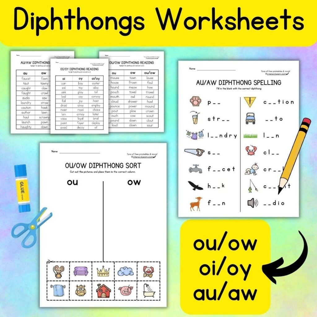 Teaching Diphthongs OI And OY With Free Printable Literacy Learn Teaching Diphthongs OI And OY With Free Printable Literacy Learn