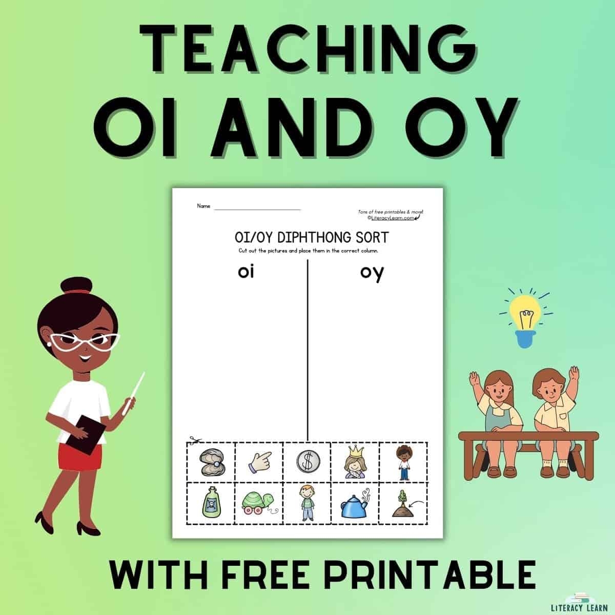 Teaching Diphthongs OI And OY With Free Printable Literacy Learn Teaching Diphthongs OI And OY With Free Printable Literacy Learn