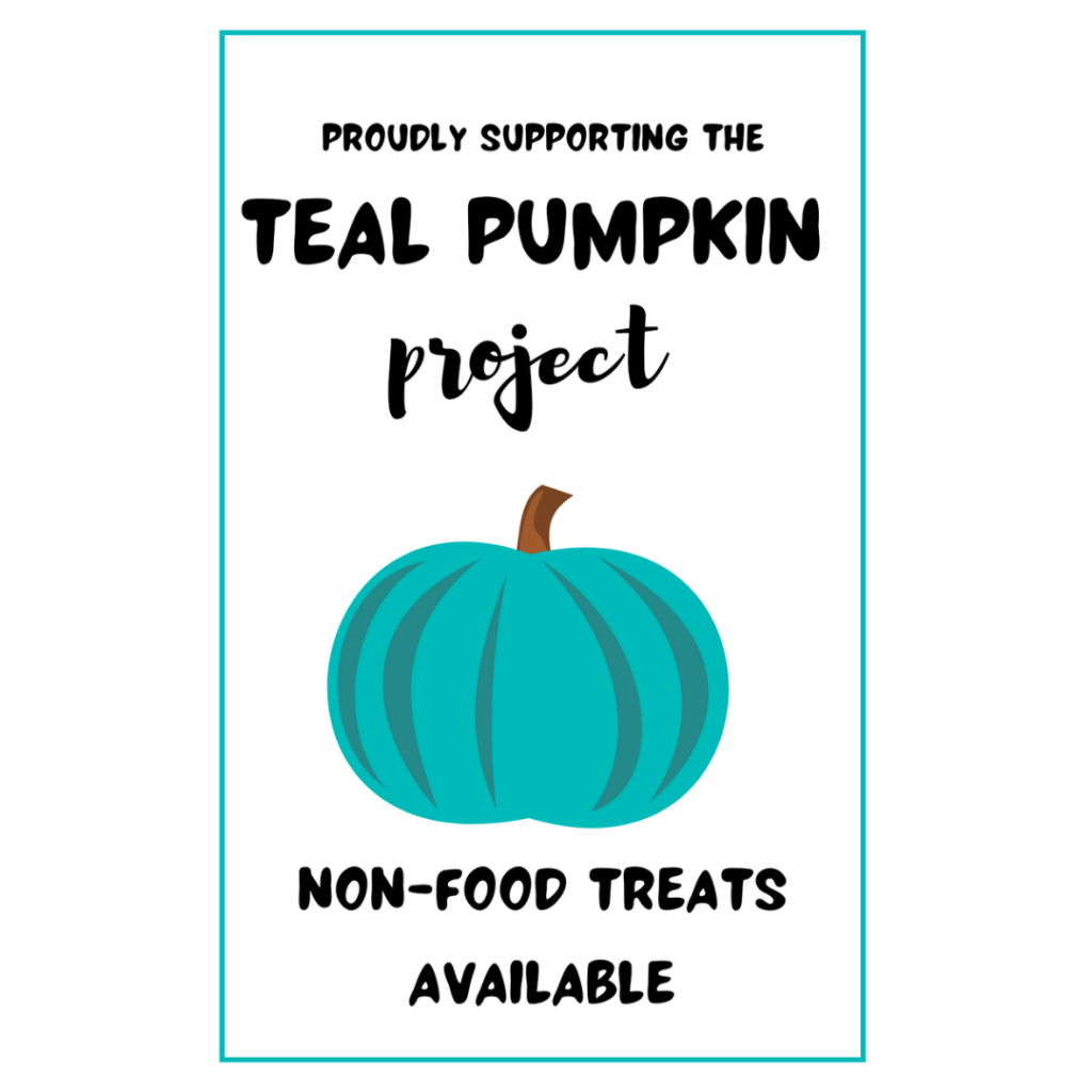 Teal Pumpkin Project Halloween Sign U0026 Printables For Kids W Food Allergies