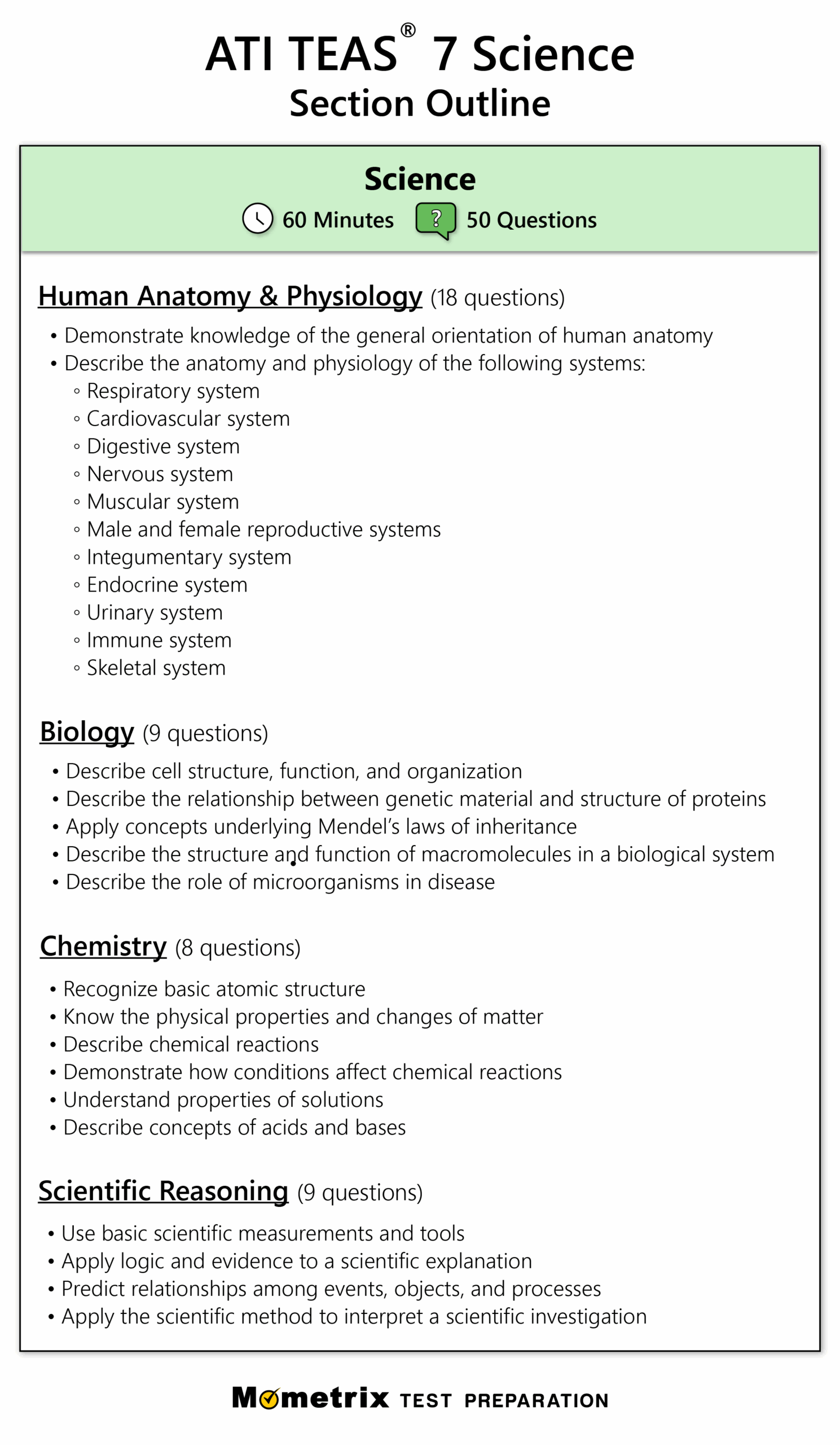 TEAS 7 Science Practice Test updated 2025 