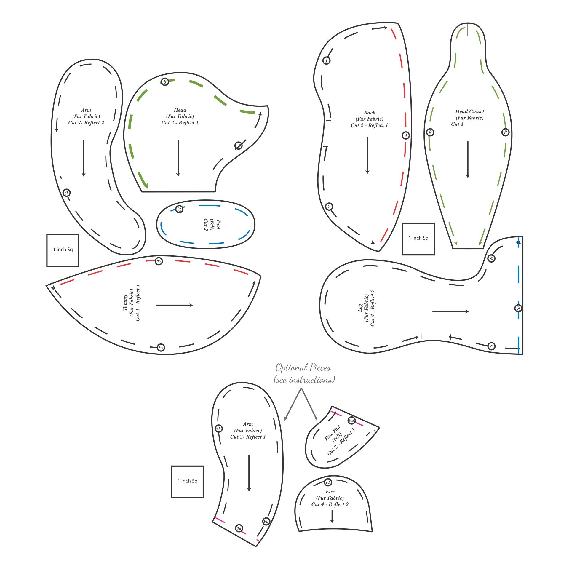 teddy bear clothes sewing patterns free printables