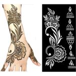 Temporary Tattoo Henna Stencils Tattoo Drawing Templates Body Art Accessories Worksheets Library
