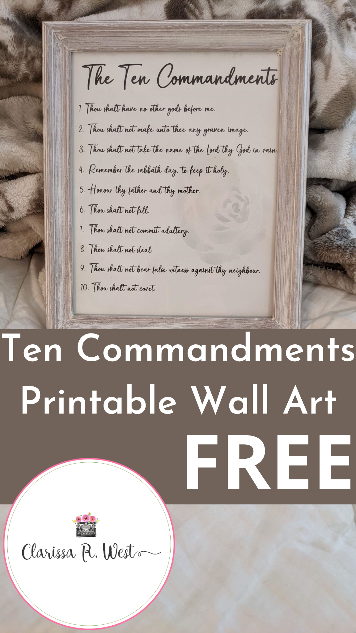 10 commandments kjv printable