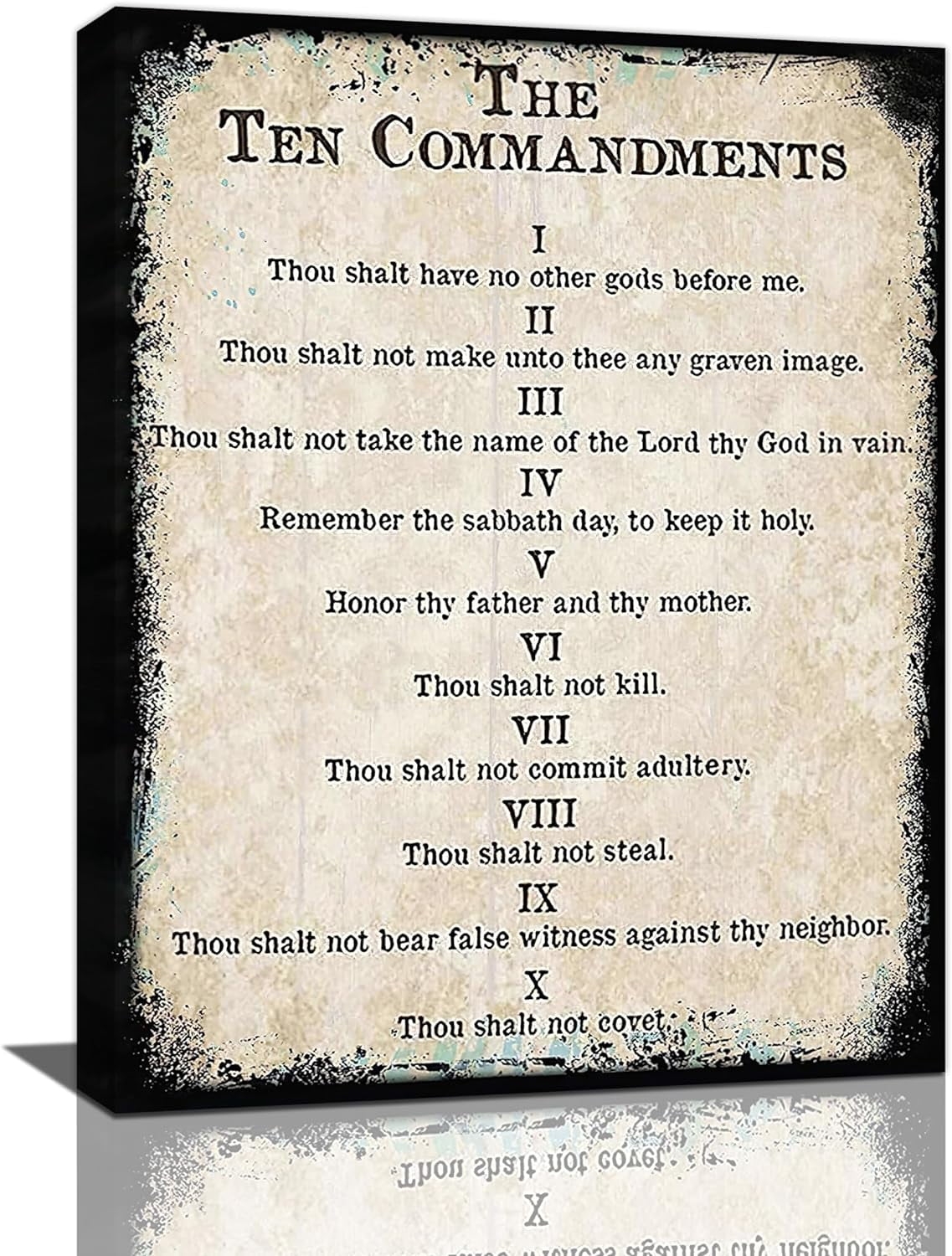 kjv ten commandments printable