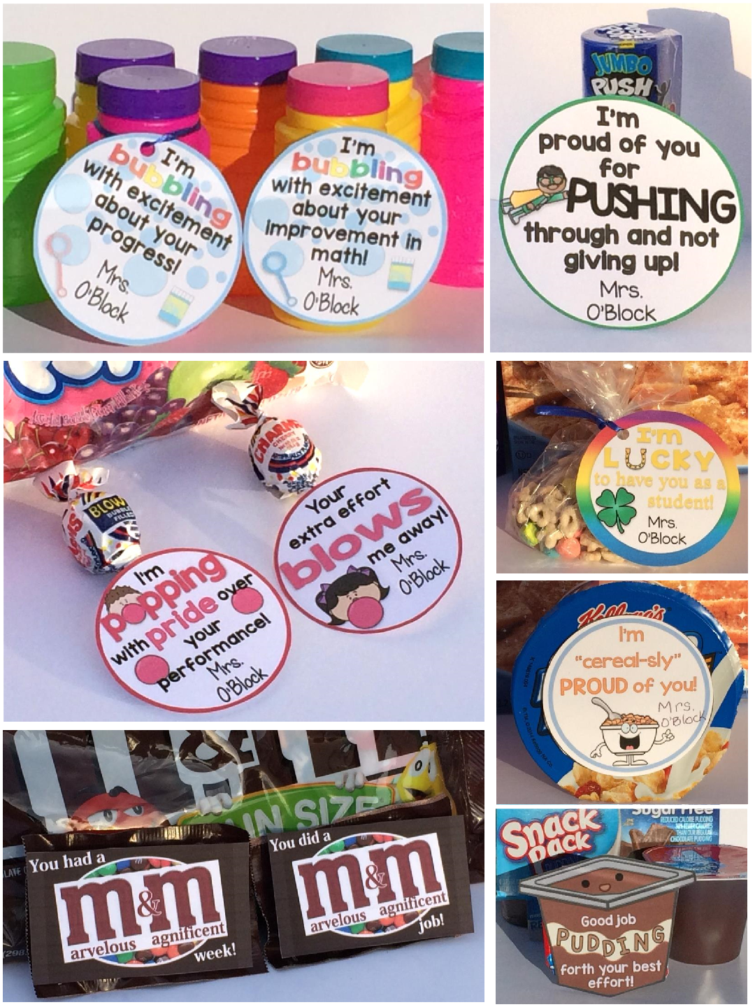 Testing Treat Tags Test Motivation Gift Tags Editable 