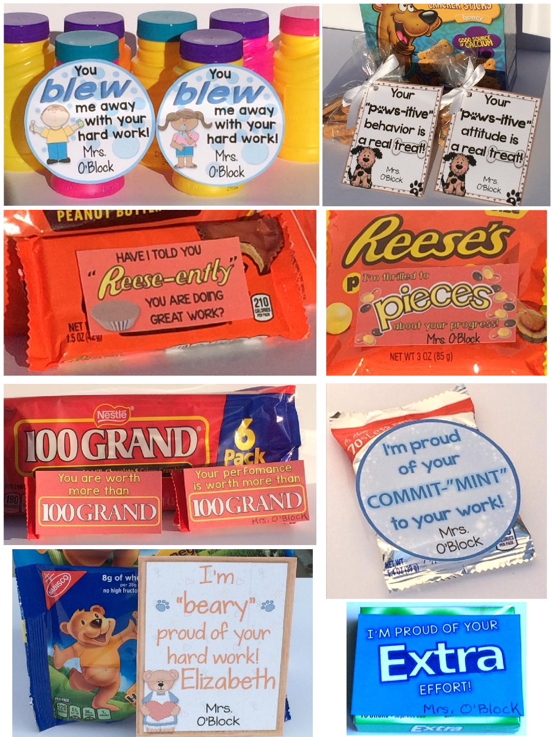 Testing Treat Tags Test Motivation Gift Tags Editable 
