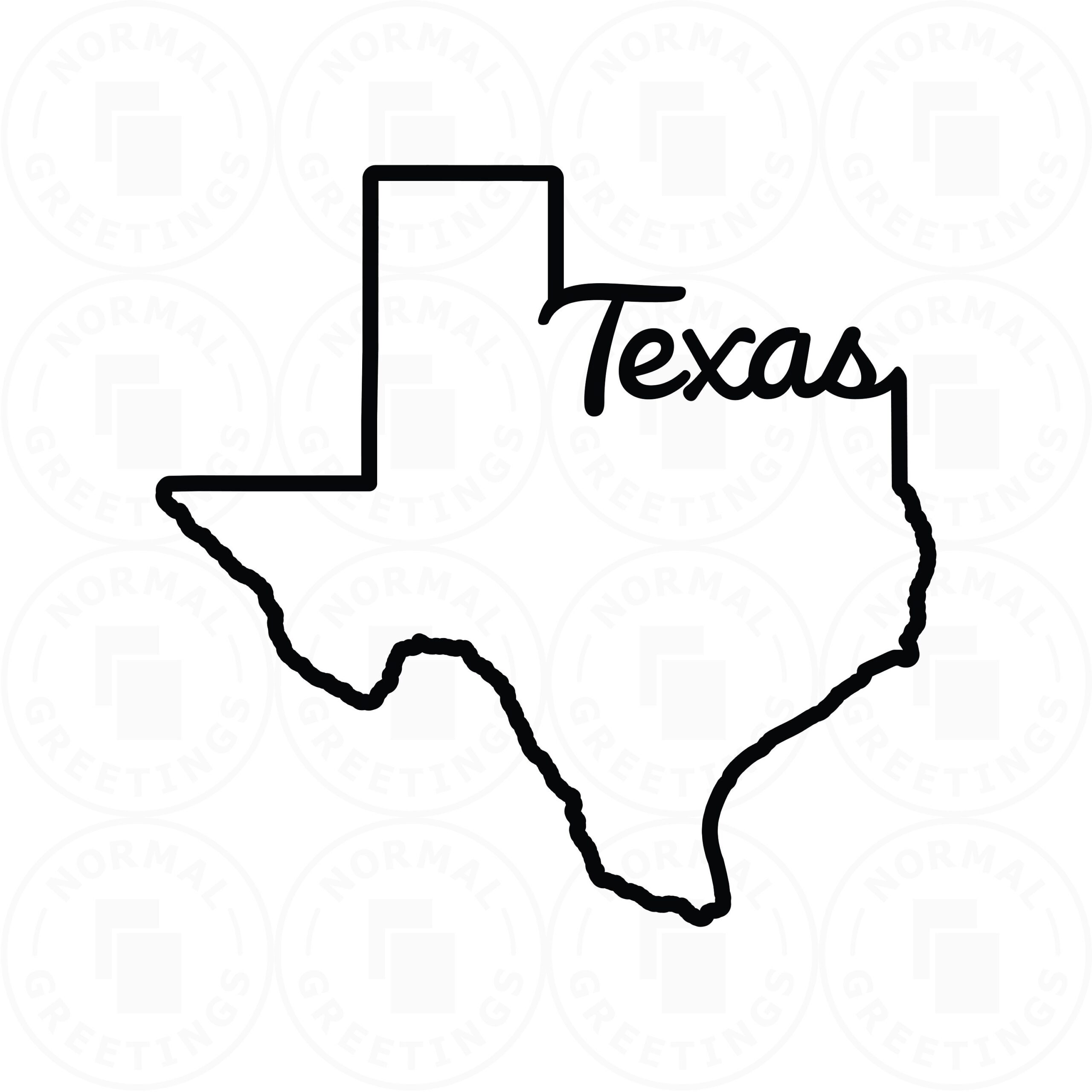 Texas Map Stencil Outline Script Font Texan American Cricut Files Cut File SVG PNG Vector United States Lone Star Shape Border Etsy