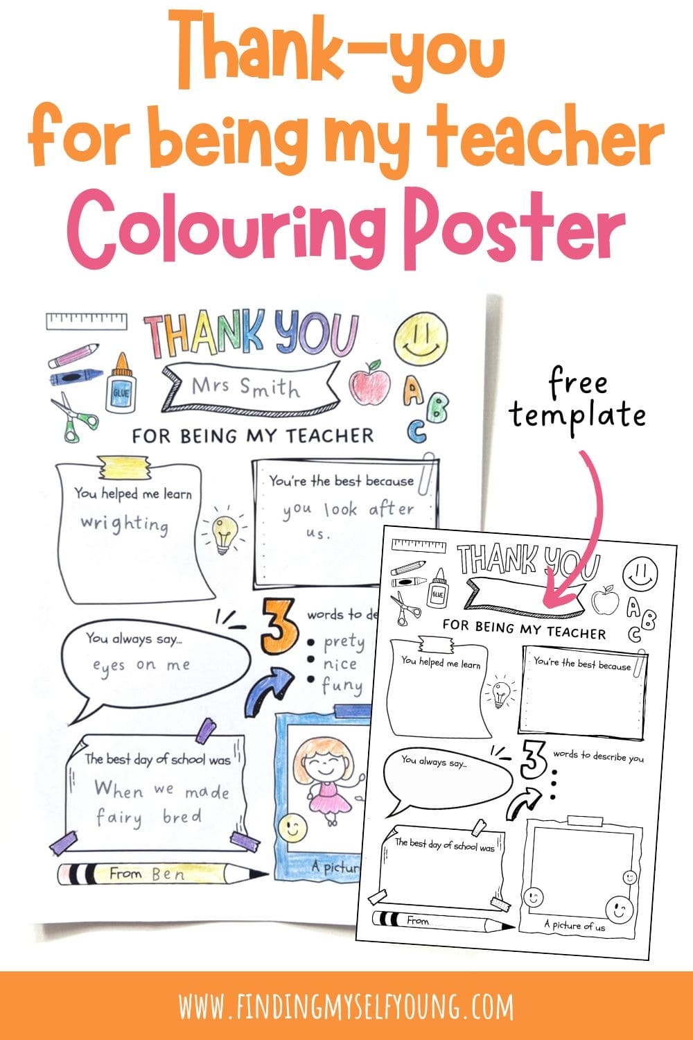 thank you teacher printable thank you teacher printable