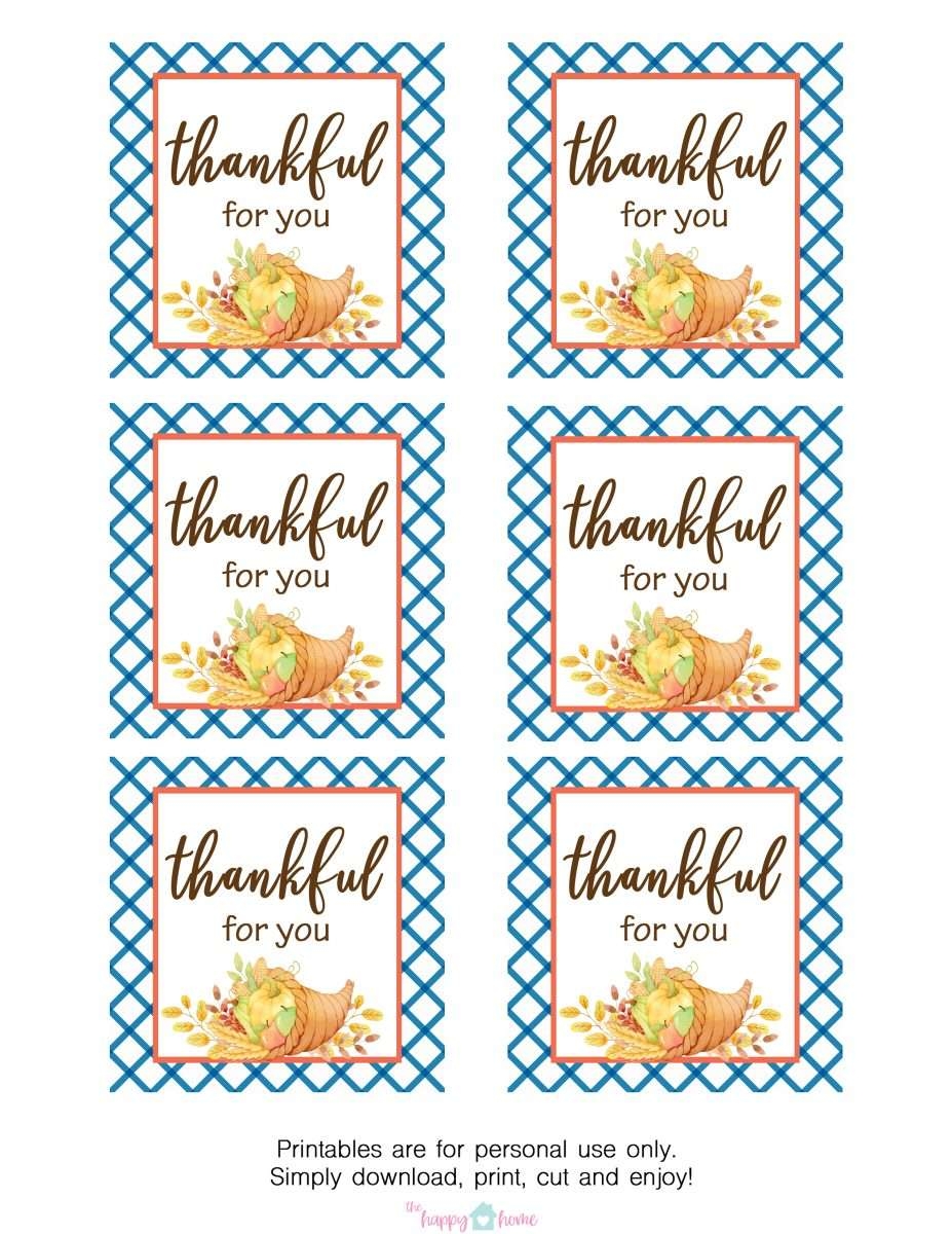 Thankful Printable Gift Tag