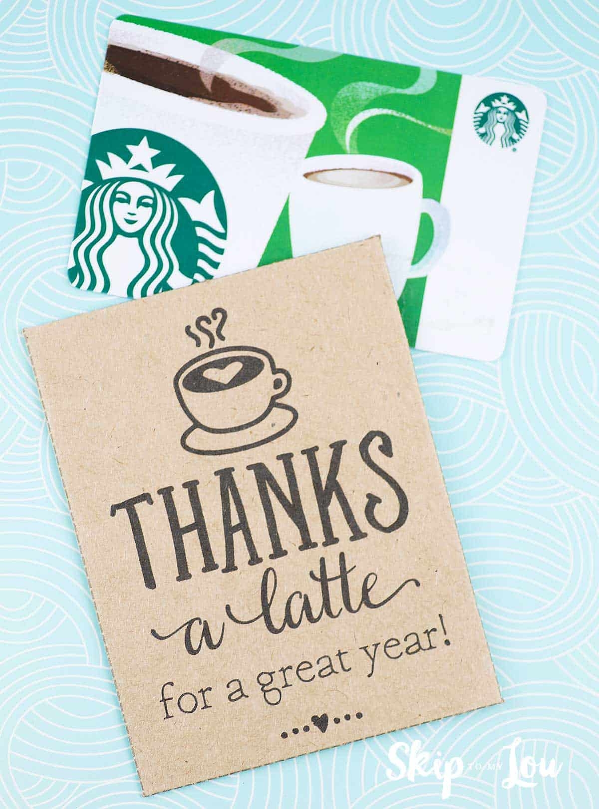 Thanks A Latte Printable Printable Party Favors