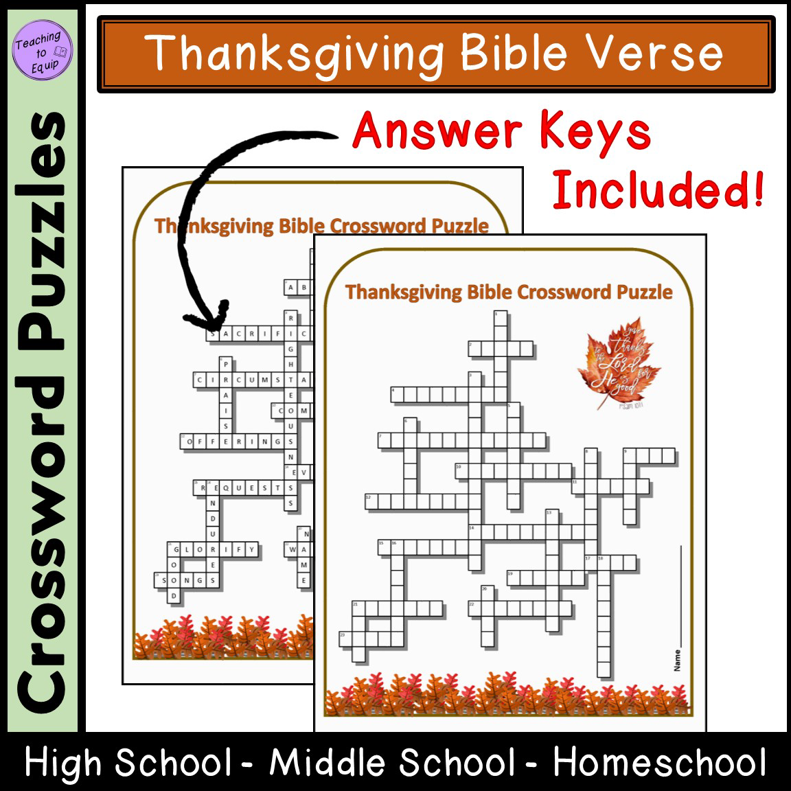religious crossword puzzles printable