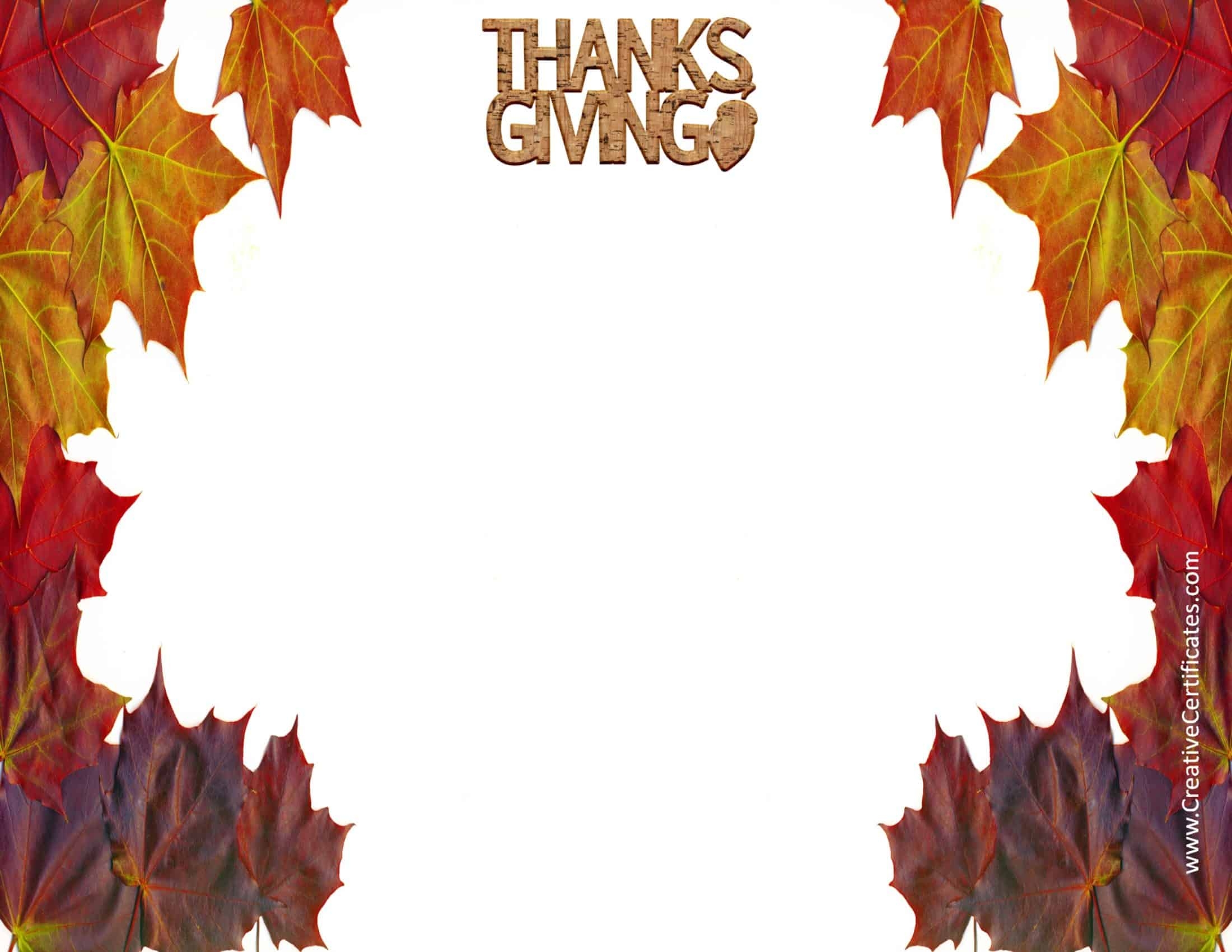 Thanksgiving Border Printable Printable Party Favors