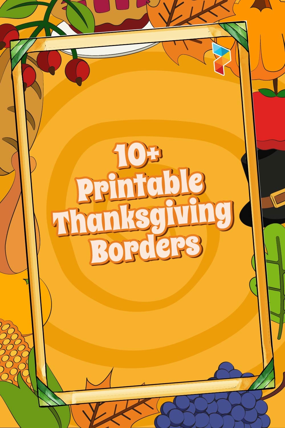 free printable thanksgiving border