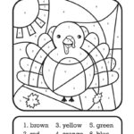Thanksgiving Color By Number Printable Kids Activity Fun Loving 