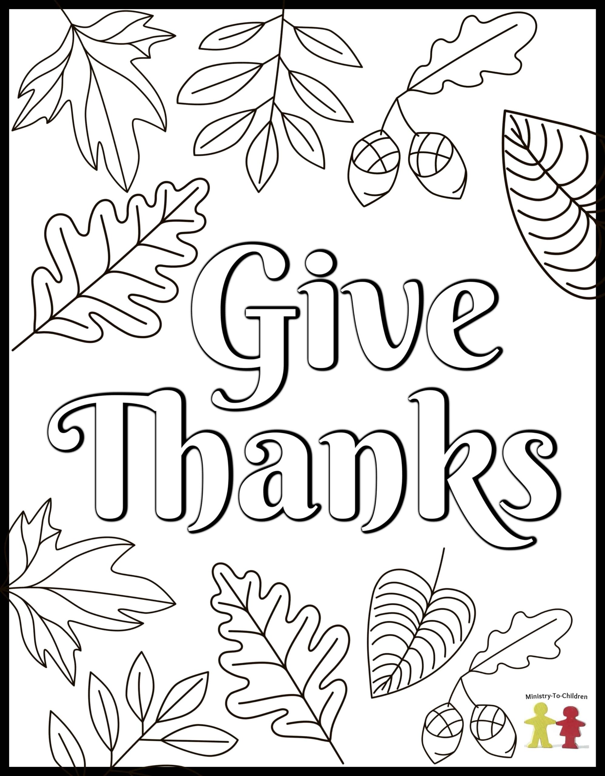 thanksgiving printable coloring pages