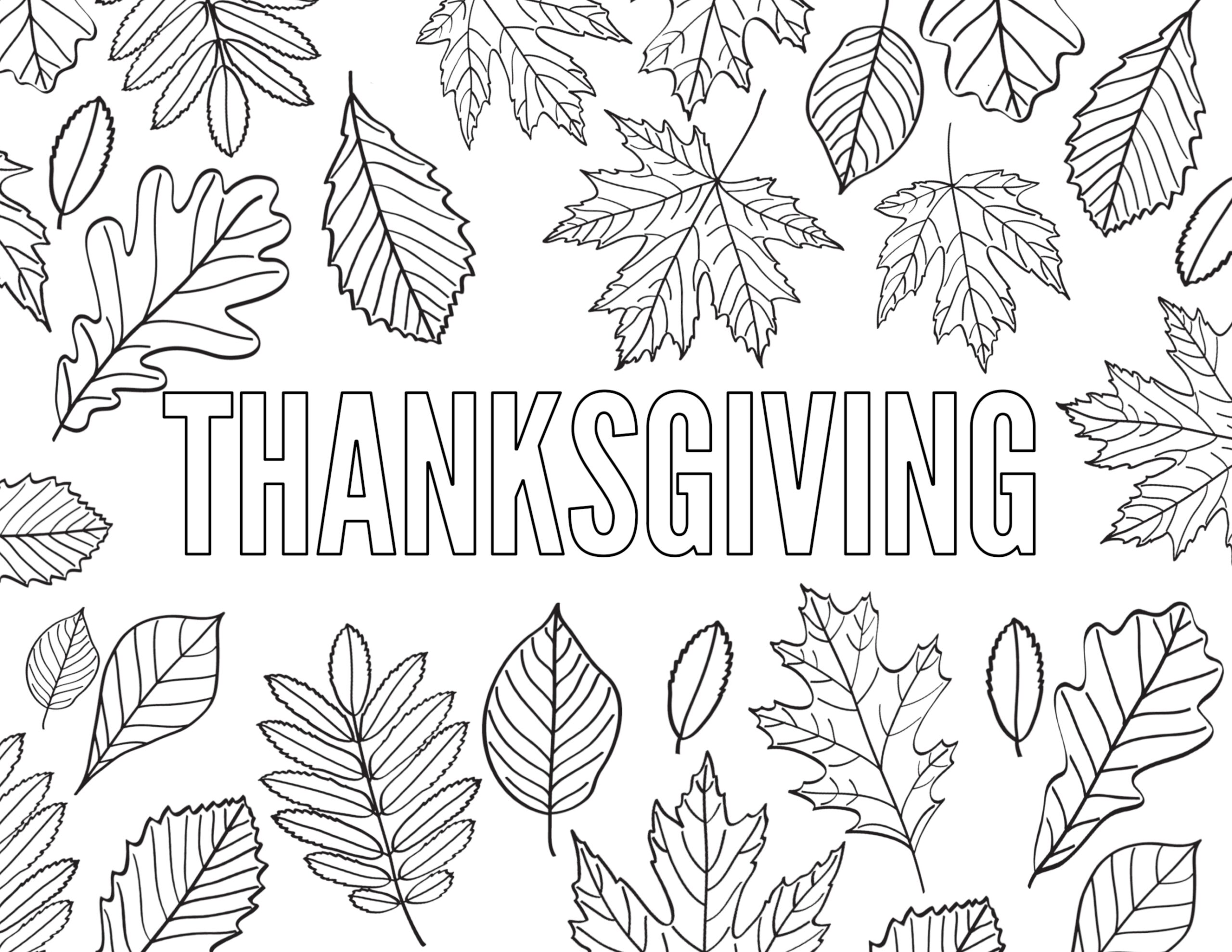 printable thanksgiving coloring pages