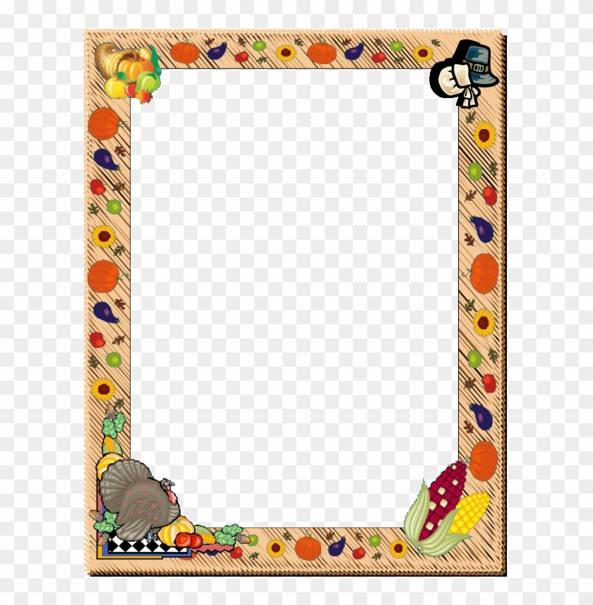 Thanksgiving Day Border Clipart Thanksgiving Page Borders Free 