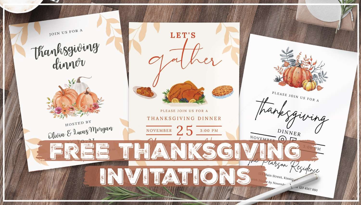 Thanksgiving Invitations Customize U0026 Print For Free World Of Thanksgiving Invitations Customize U0026 Print For Free World Of