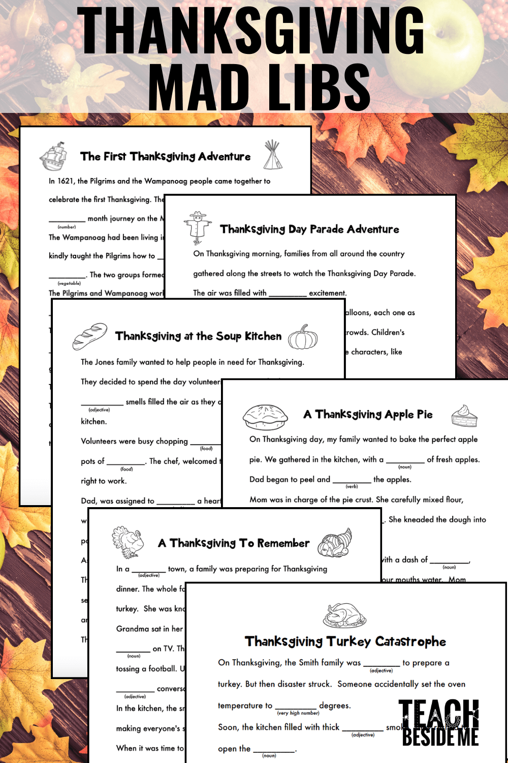 Thanksgiving Mad Libs Printable Teach Beside Me Thanksgiving Mad Libs Printable Teach Beside Me