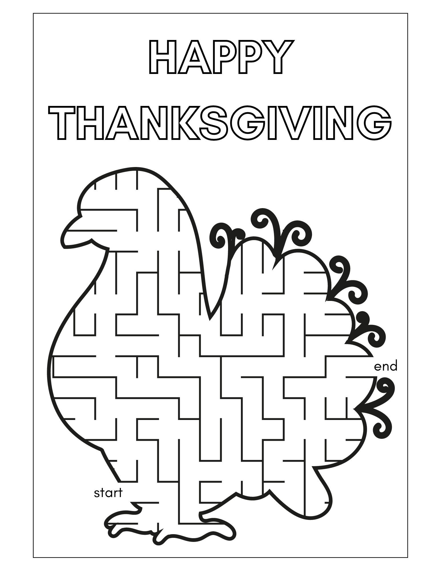 thanksgiving printables for children thanksgiving printables for children