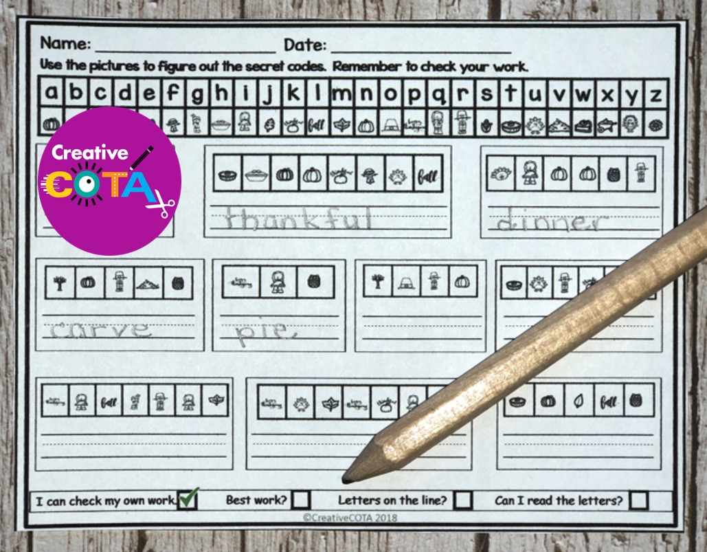 Thanksgiving Secret Code Worksheets Your Therapy Source Thanksgiving Secret Code Worksheets Your Therapy Source