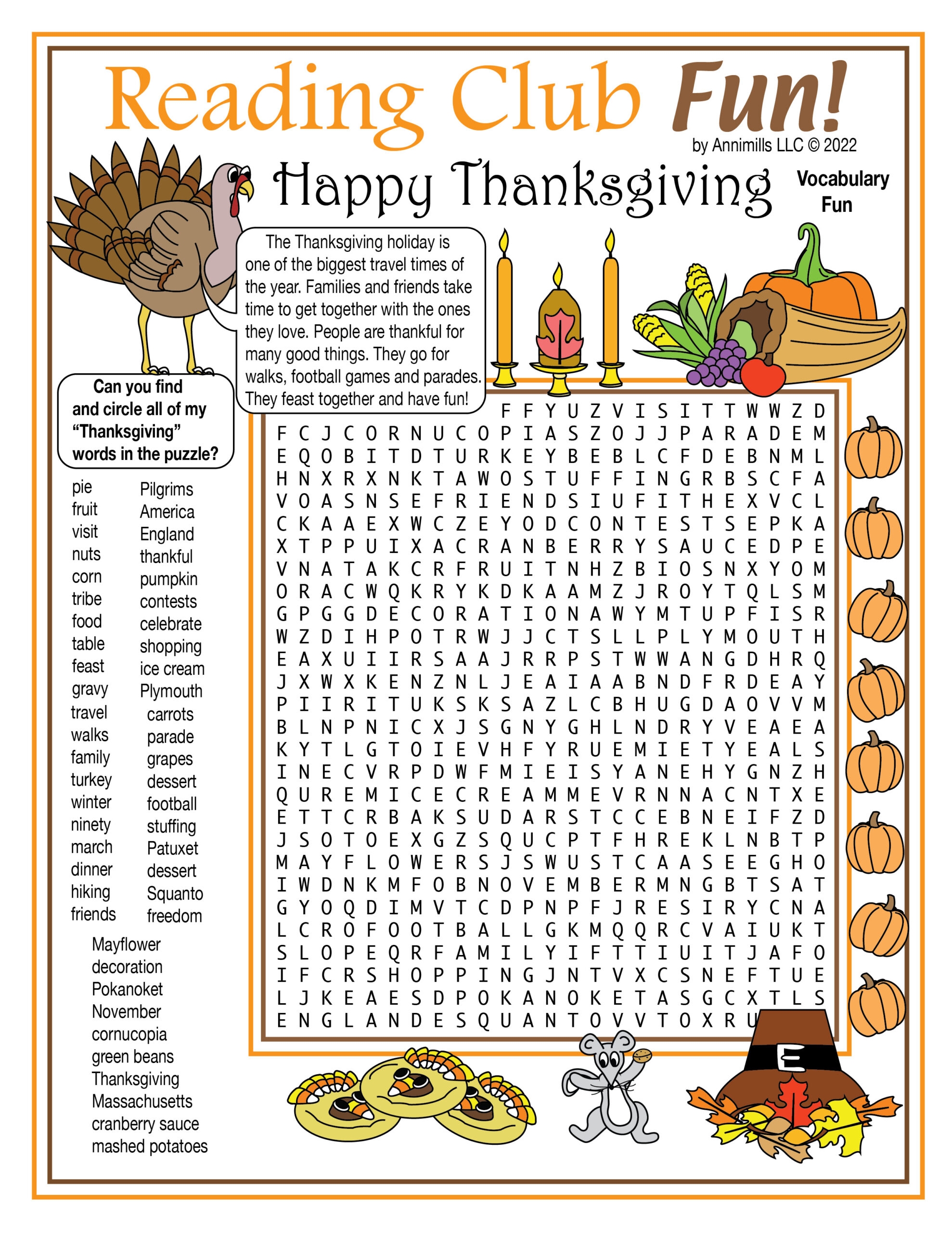 thanksgiving puzzles printable free