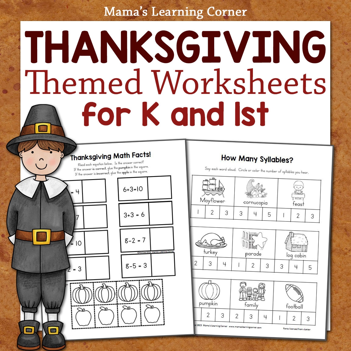 Thanksgiving Worksheets For Kindergarten And First Grade Made By Teachers