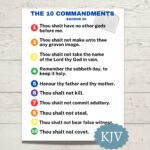 The 10 Commandments Printable KJV Sunday School Poster Of The 10 