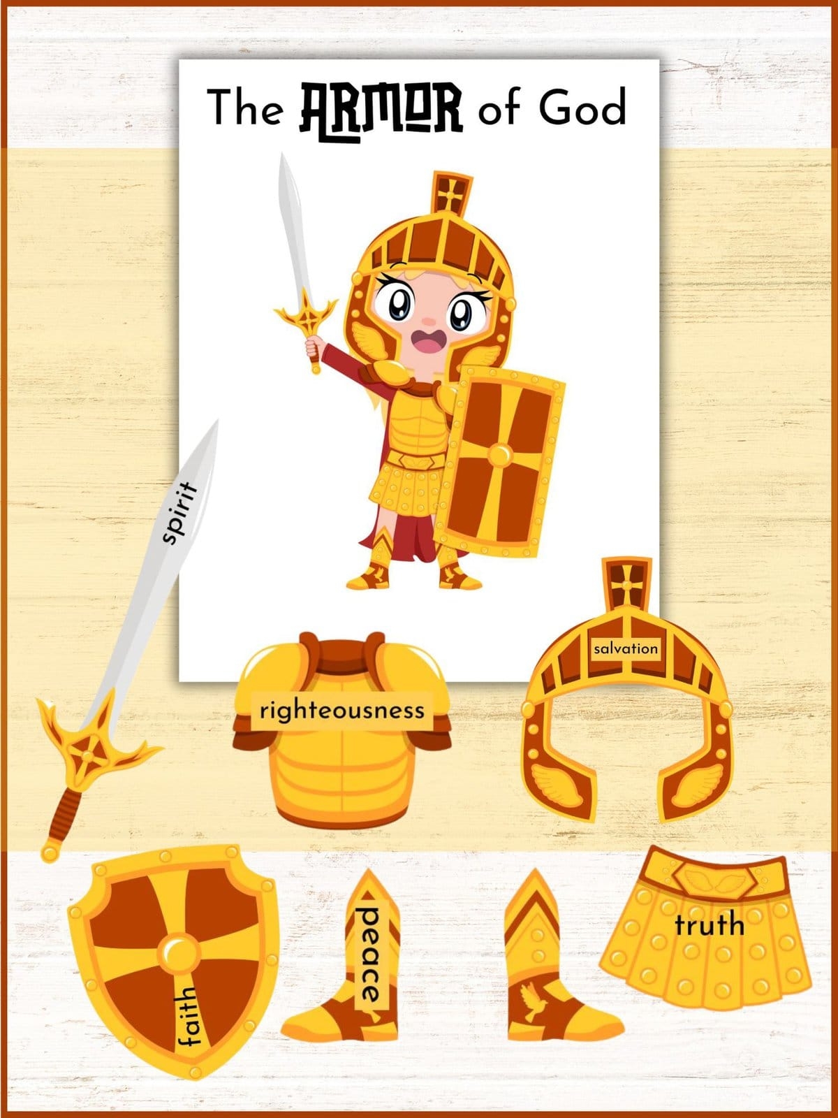 The Armor Of God For Preschoolers FREE Printable Activities Healing Home